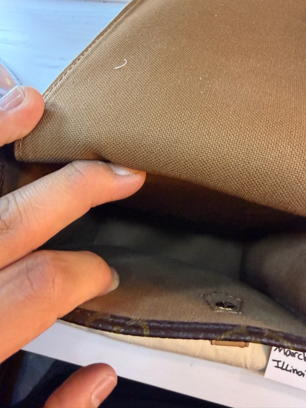 Mini lv petit sac plat - Picture 3 of 12